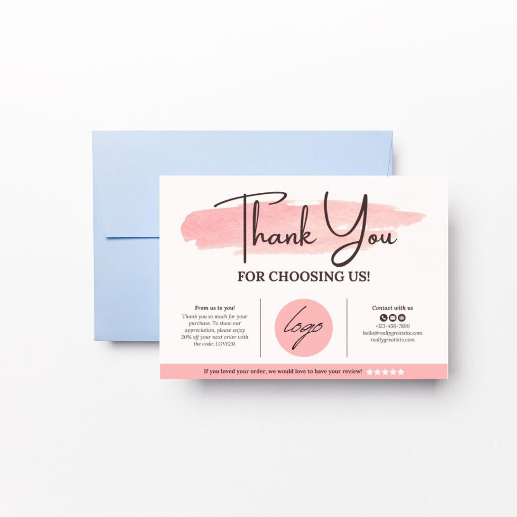 thank you card